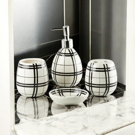 4Pieces Bath Set Black