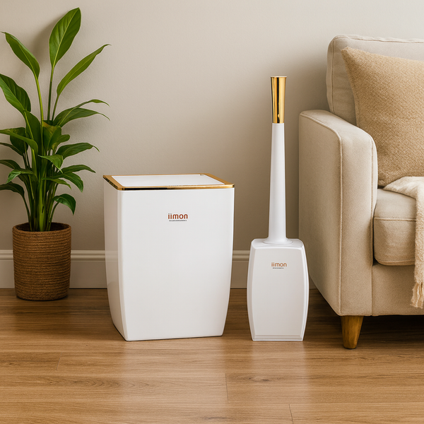 LuxeSwing Dustbin & Brush Set