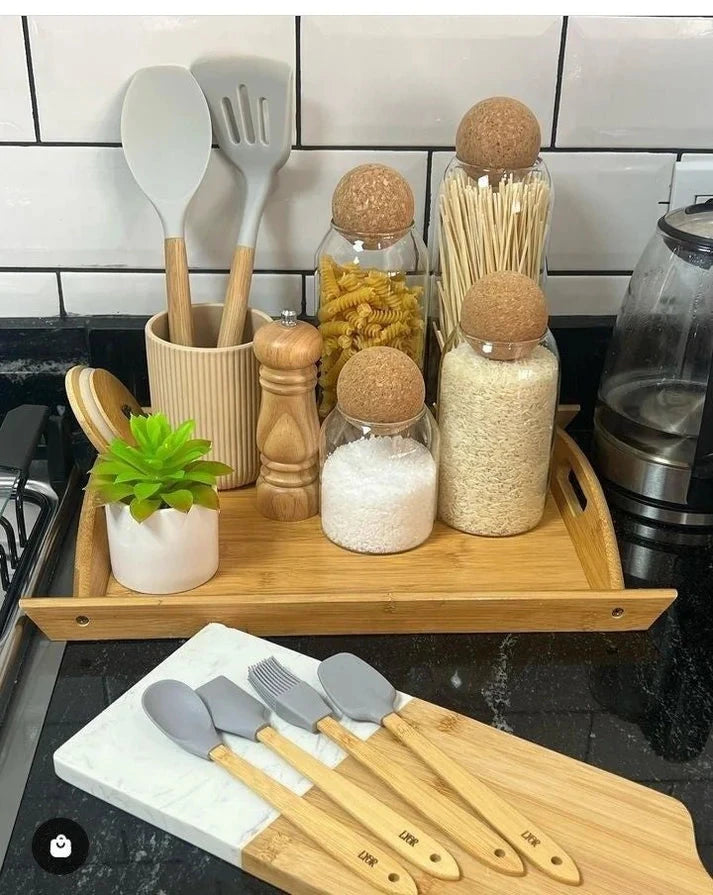 BALL CORK GLASS JAR 4 PCS 8 BALL CORK GLASS JAR 4 PCS