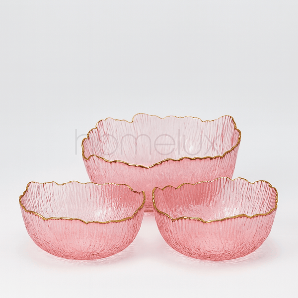 Rose Quartz Ripple Serving Set (7-Piece)
