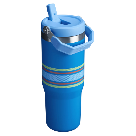 The Varsity Iceflow™ Flip Straw Tumbler | 30 OZ - Azure Mesh