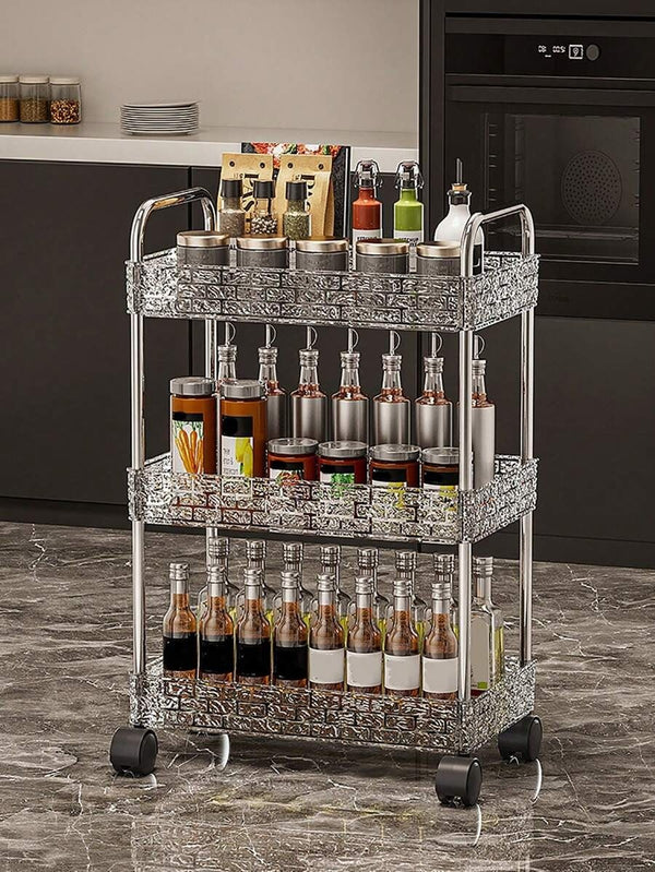 Multi-functional Acrylic Storage Trolley