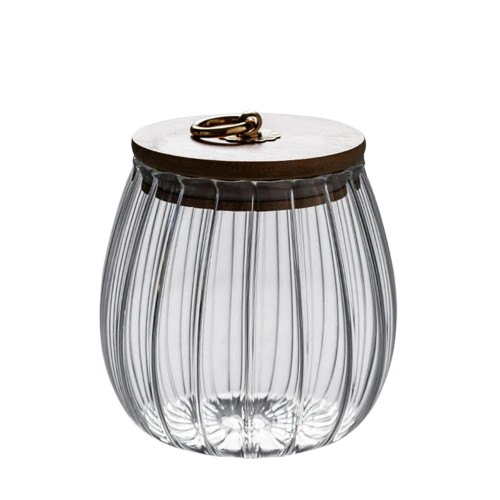 Golden Glass Ring Jar