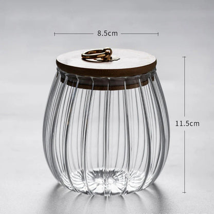 Golden Glass Ring Jar