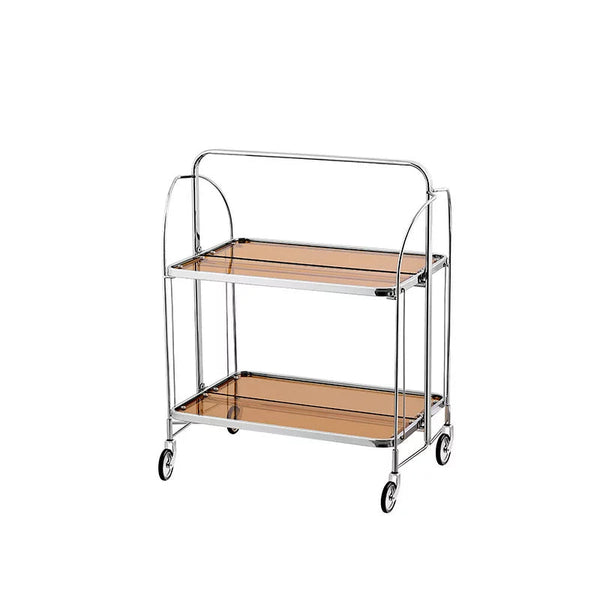 Modern Gold Folding Bar Cart Trolly