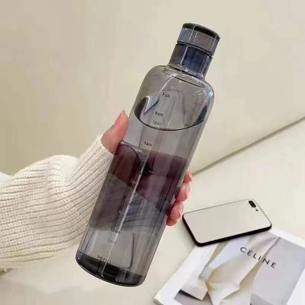 Transparent Glass Water Bottle