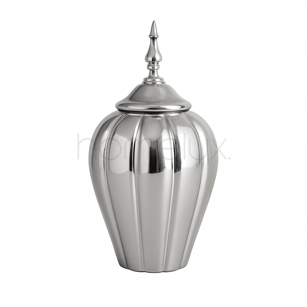 Silver Luxe Pumpkin Jar