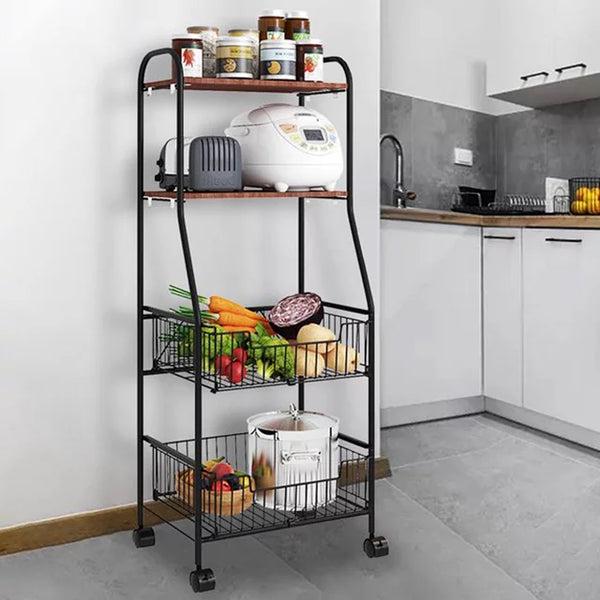 4-Tier Metal Kitchen Bakers Rack