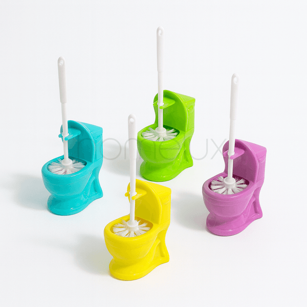 Modern Cylindrical Toilet Brush and Holder