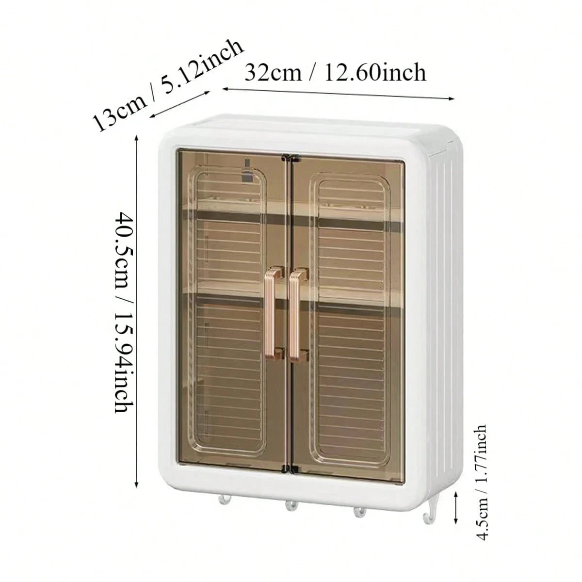 Wall-Mounted Storage Rack with Magnetic Suction
