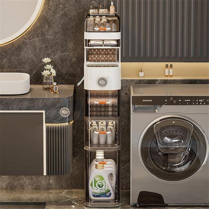 4 Layer Bathroom Floor Cabinet with Drawers