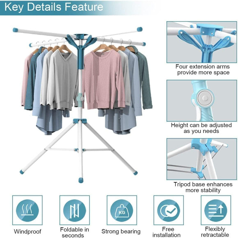 2 Tier Folding Clothes Drying Rack