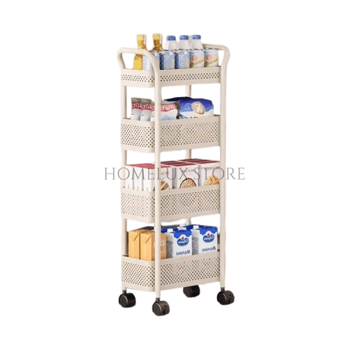 Kitchen Storage Cart With Wheels