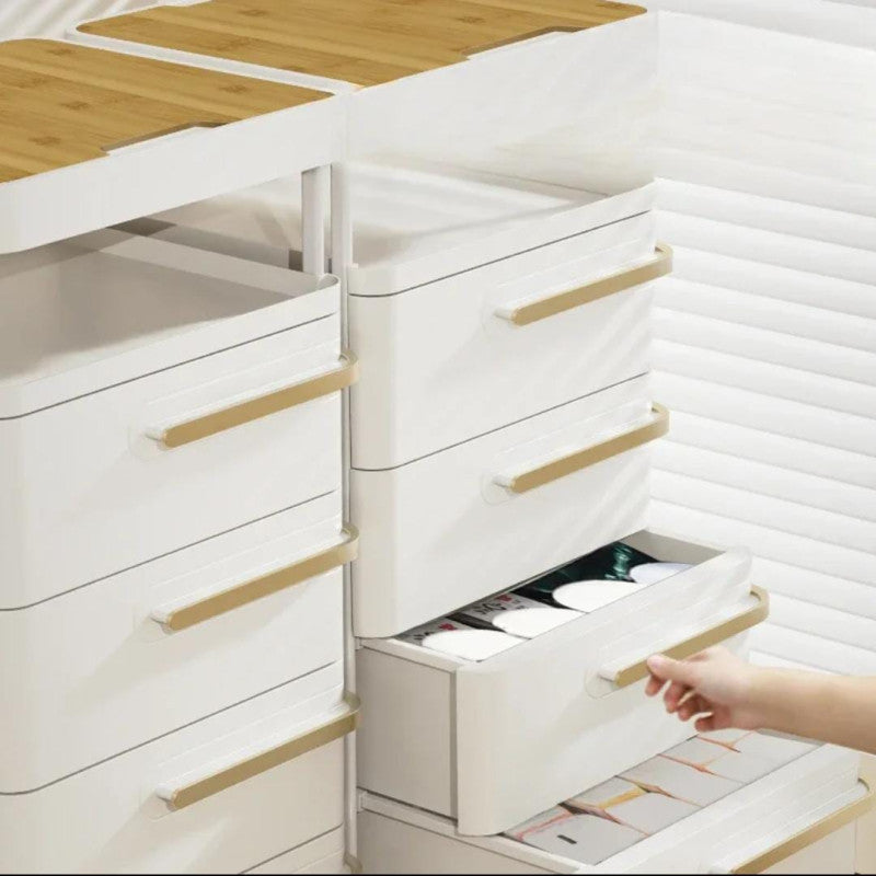Bedside Décor & Storage Table - 4 Drawers
