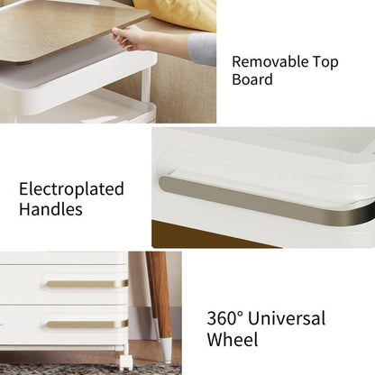 Bedside Décor & Storage Table - 4 Drawers