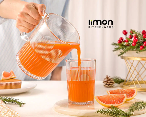 Limon Pitcher & Water Glass 7-Pcs Set