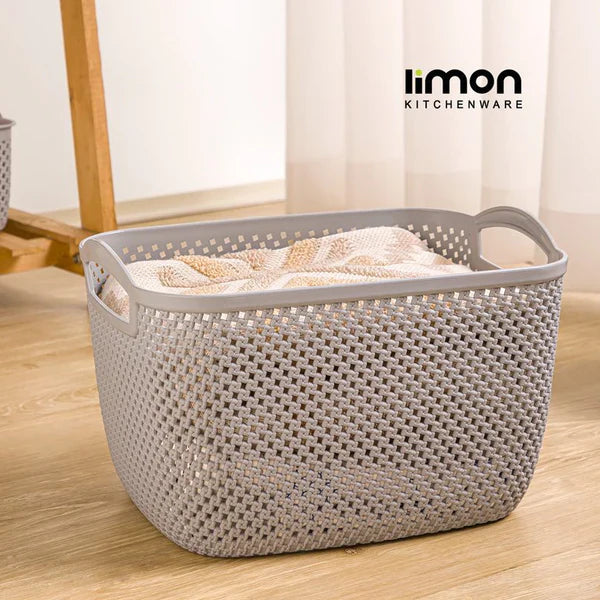 Rectangular Flexi Laundry Basket with Handles