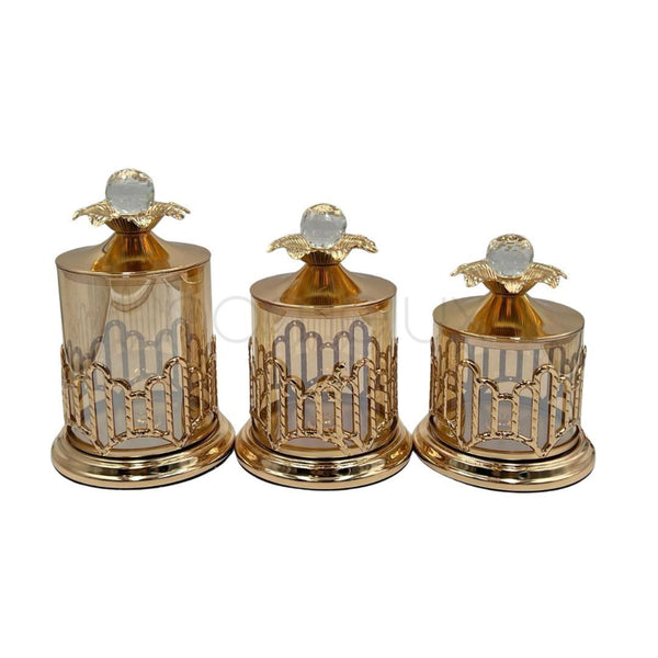 3 Pieces Candy Jars - 153