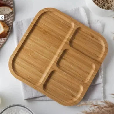 Chip & Dip Bamboo Food Tray