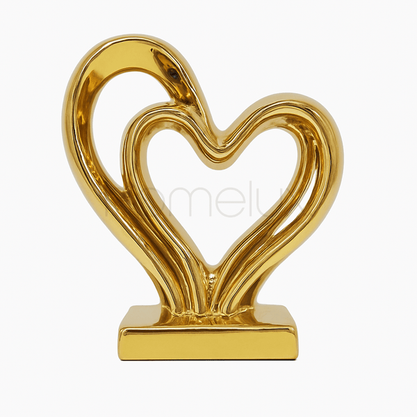 Golden Heart Sculpture