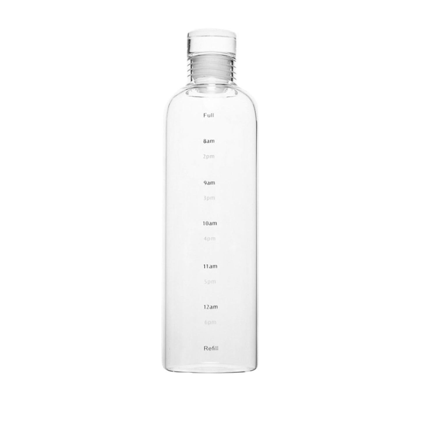 Transparent Glass Water Bottle