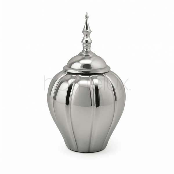Silver Royale Decorative Jar
