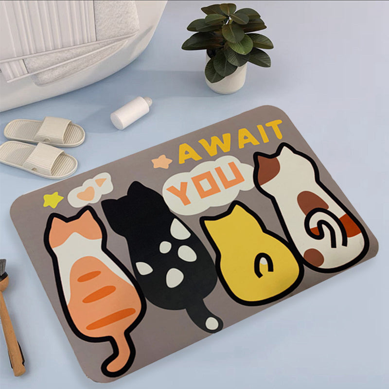 Non-Slip Water Absorbent Bath Mat - 03