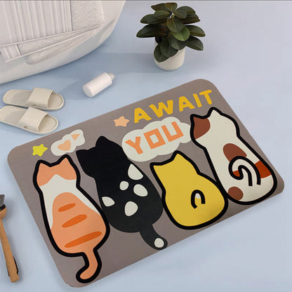 Non-Slip Water Absorbent Bath Mat - 03