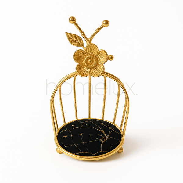 Golden Cage Pastry Stand