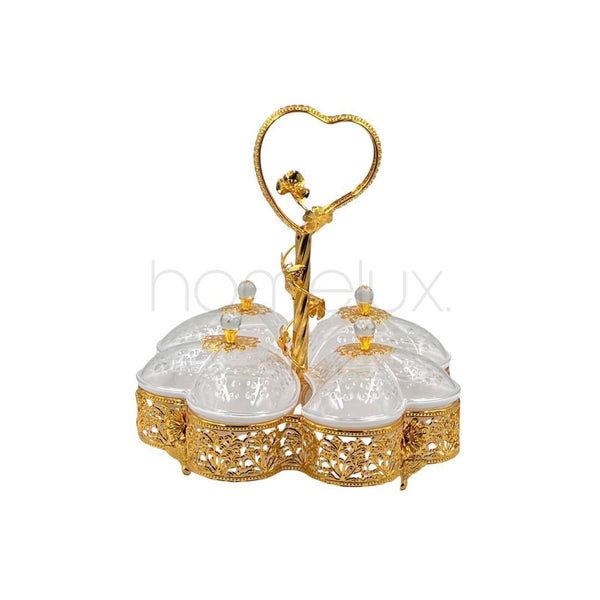 Elegant Golden Candy Bowl - CB04
