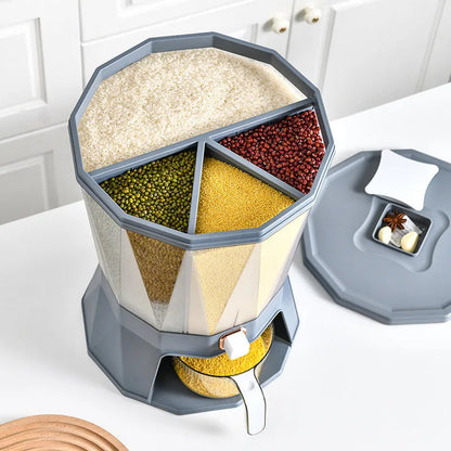 10 KG Rotate Rice Container