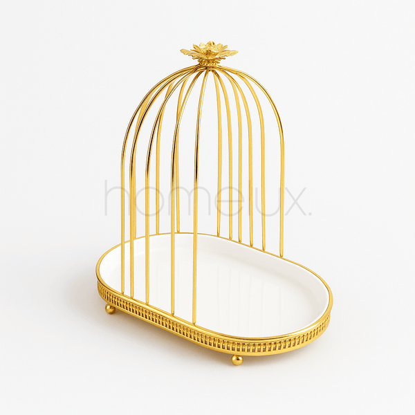 Golden Cage Dessert Stand