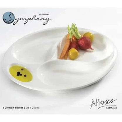 4 Division Serving Platter - 28x24cm