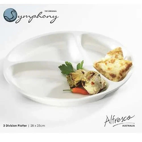 3 Partition Serving Plate - Round