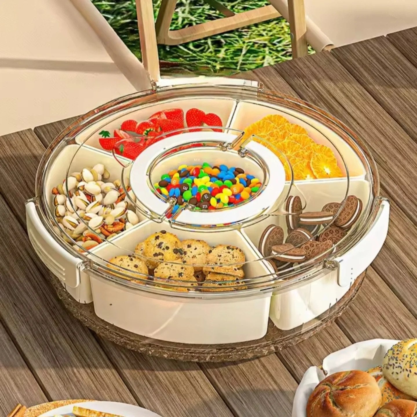 6 Compartment Snack Box