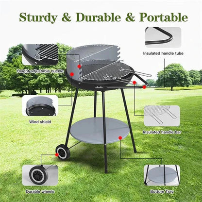 Open BBQ Grill Plate (Round)