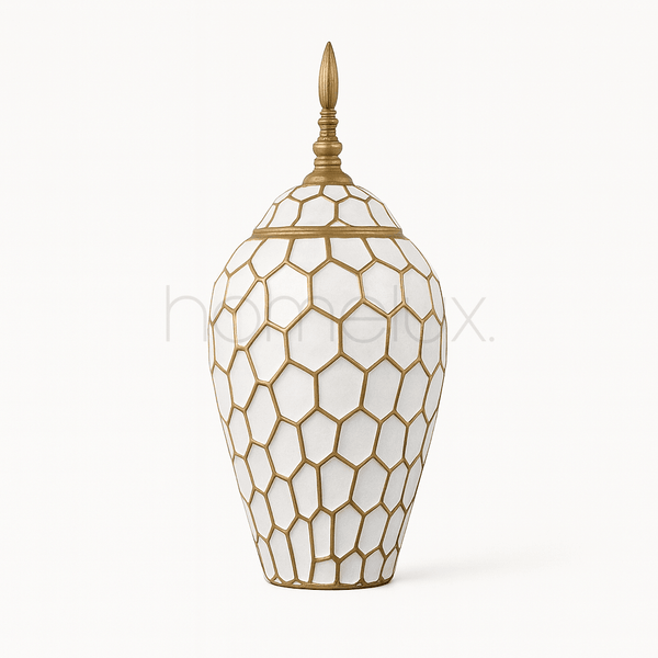 Tall Ceramic Decorative Jar
