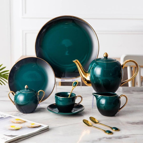 New Tea & Cake Set - Dark Green