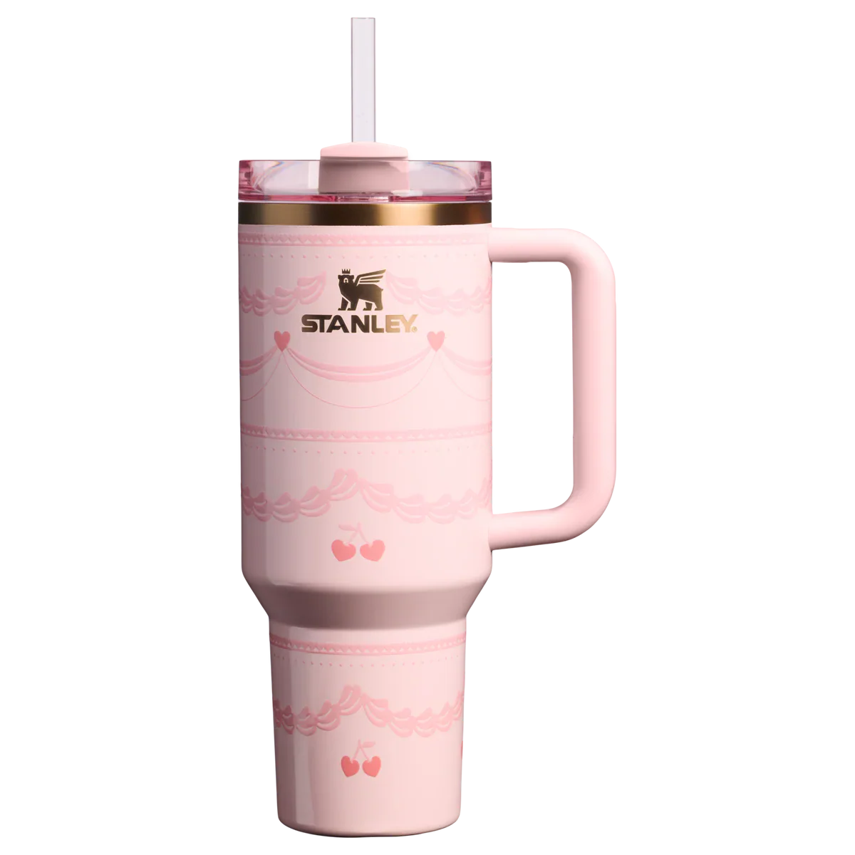 The Valentine’s Day Quencher H2.0 Flowstate™ Tumbler | 40 OZ – Pink Velvet Cake