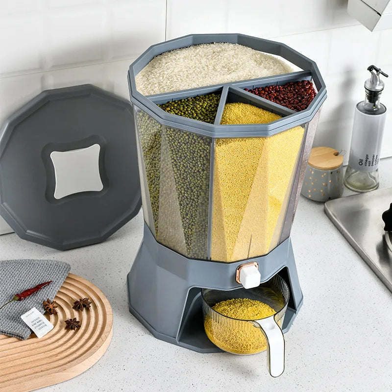 10 KG Rotate Rice Container