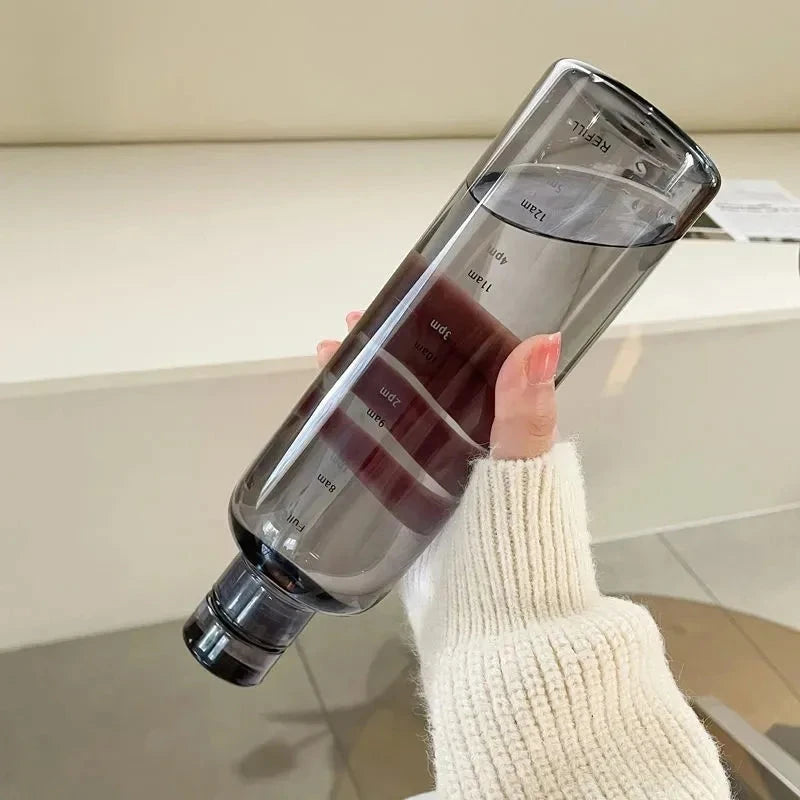 Transparent Glass Water Bottle