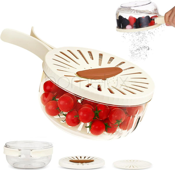 Fruit Washing Bowl with Strainer