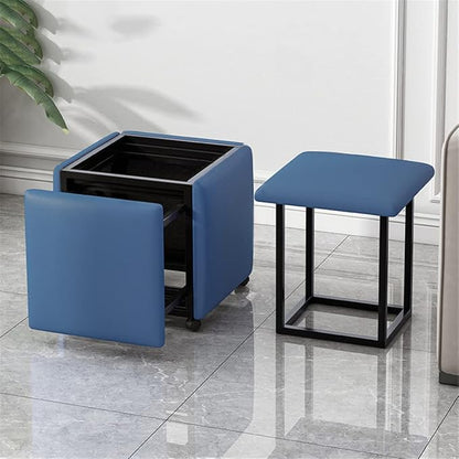 5-in-1 FlexiCube Nesting Ottoman Stool