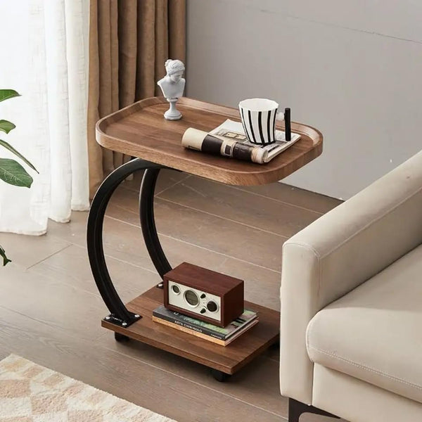 Stylish C-Shaped Side Table