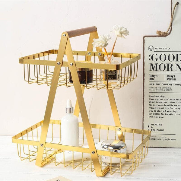 Metallic Fruit Basket