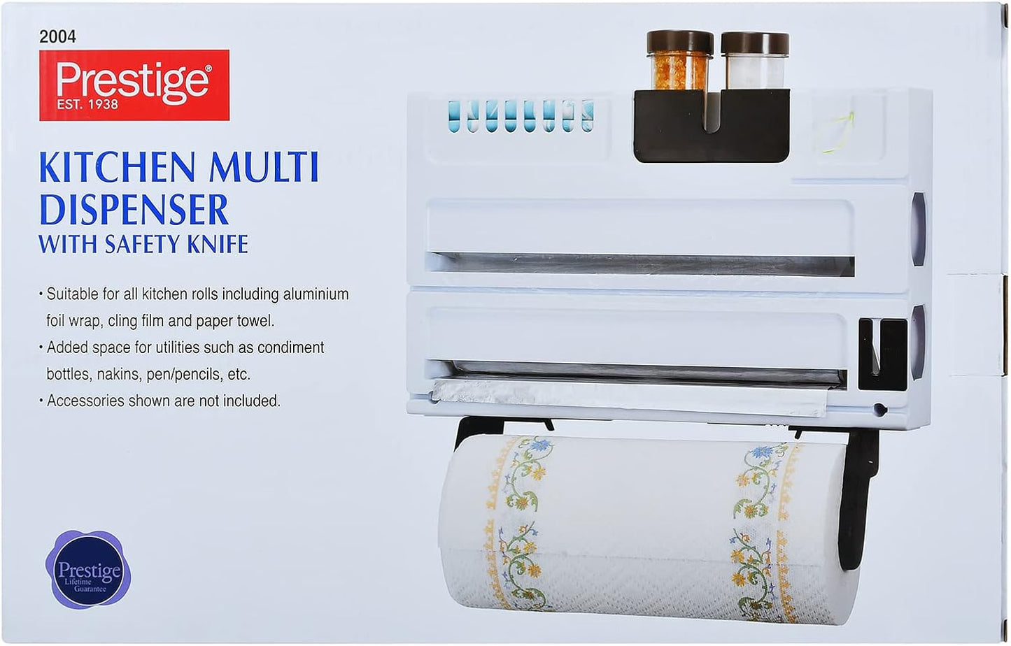 Prestige Kitchen Multi Dispenser with Safety Knife