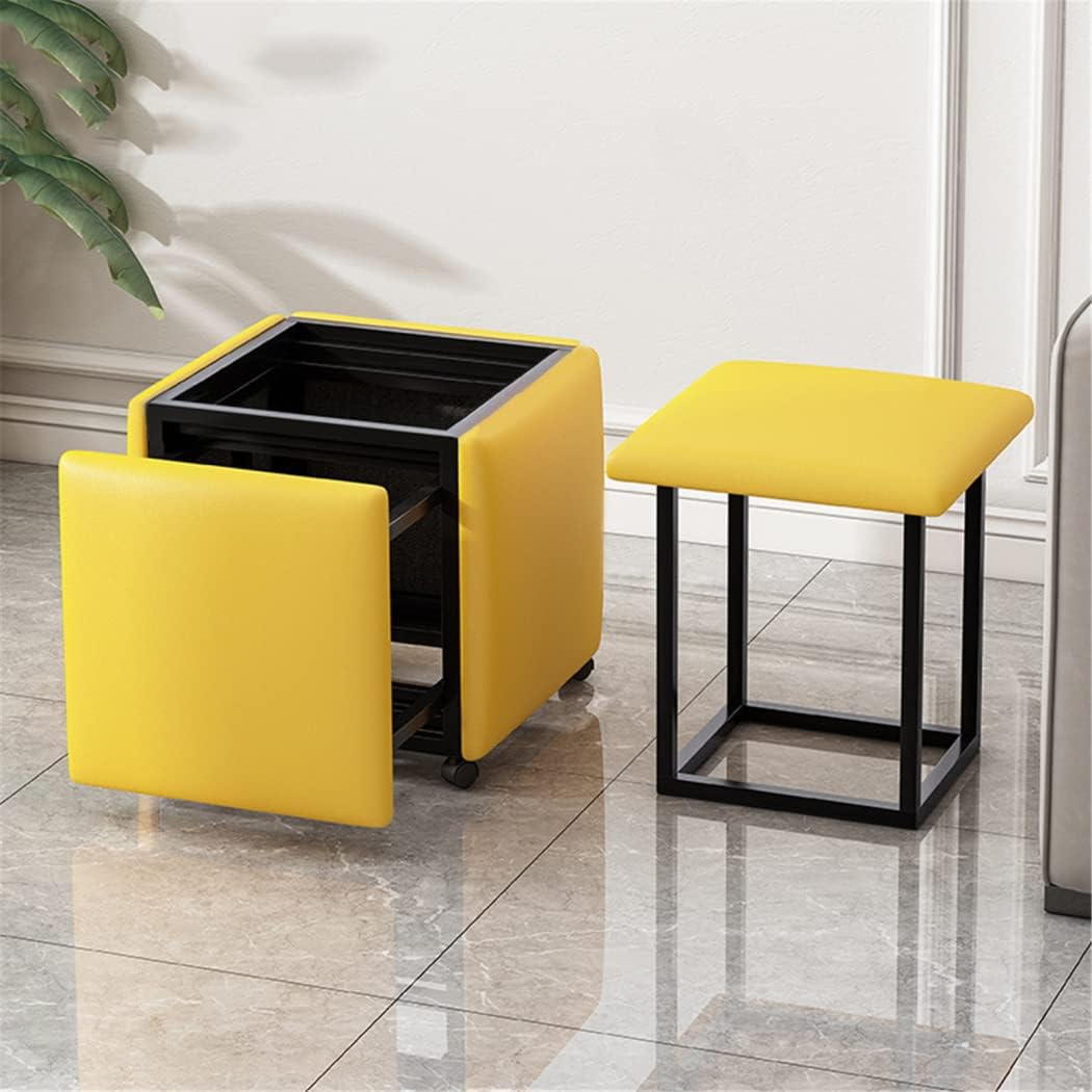 5-in-1 FlexiCube Nesting Ottoman Stool