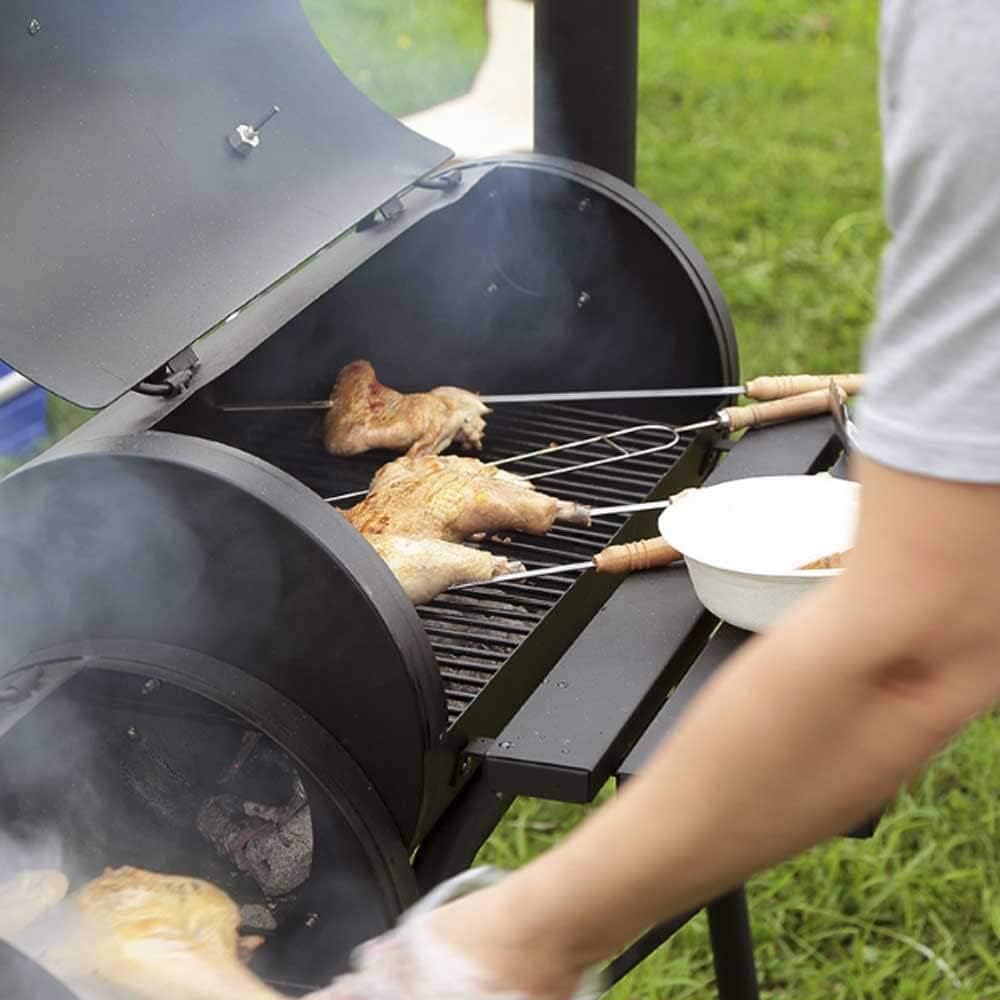 Outdoor Smoker BBQ Trolley With Wheels