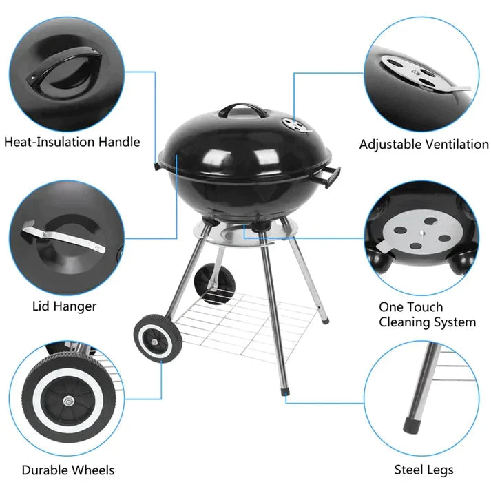 Apple Charcoal Stove BBQ Grill