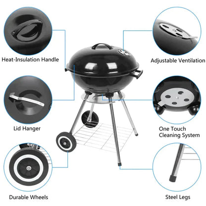 Apple Charcoal Stove BBQ Grill